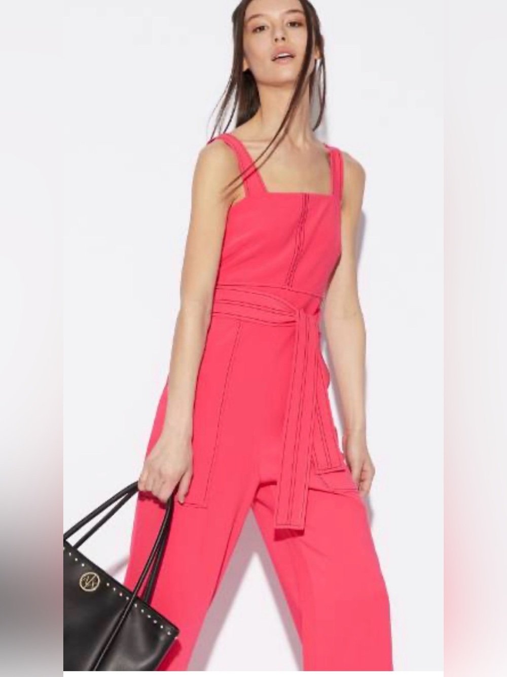 Armani Exchange Hot Pink Wide-Leg Jumpsuit size 14 - Picture 8 of 8